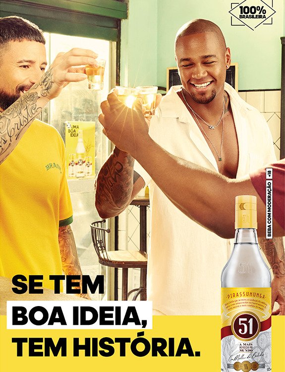 Singer Léo Santana creates a connection between brand and public in Cachaça 51 communication